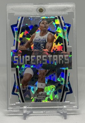 2033-24 Contenders Optic Anthony Edwards Superstars Cracked Ice Die Cut /75 #10