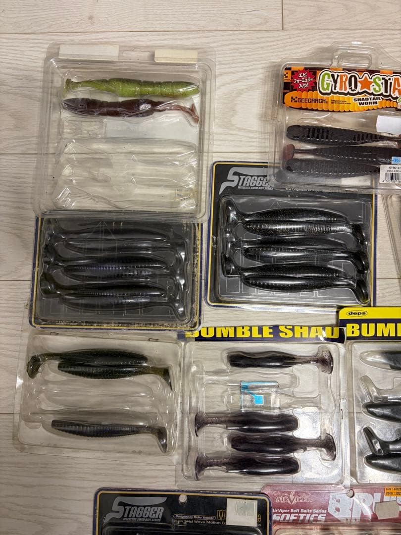 37 pieces for sale, swimbaits, shad-type worms, bulk sale, Bumble Shad - Image 2