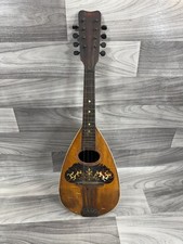 VINTAGE ANTIQUE MELON BOWL BACK MODEL MANDOLIN AS IS FOR PARTS REPAIR DISPLAY