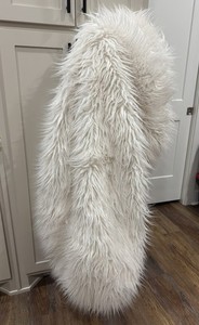 Pottery Barn - PB Teen Ivory Himalayan Faux Fur Bean Bag Slipcover Size LARGE