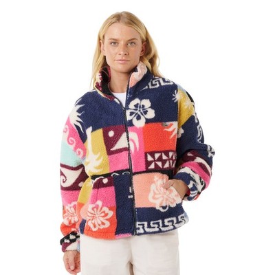 Rip Curl Damen Andenken Print Storm Polar Half Zip Fleece