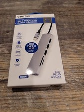 Vivitar Creator Series Aluminum USB Type C Hub - SD  Micro SD Card Reader