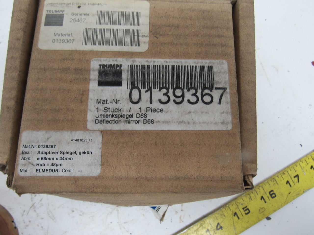 Trumpf 0139367 Deviating Laser Mirror | eBay