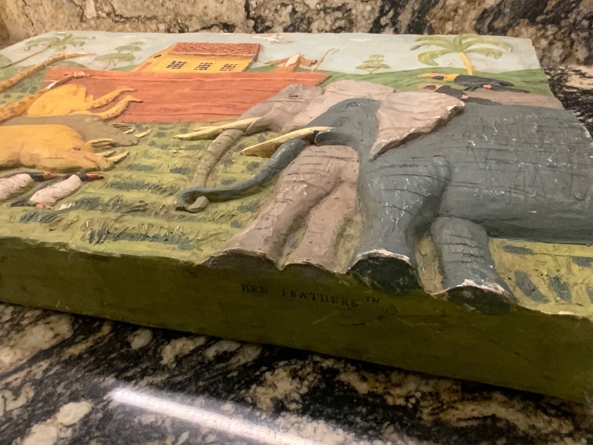 WARREN KIMBLE ウォーレンキンブル　ノアの方舟 Warren Kimble Folk Art “Noah's Ark” Hens Feather Collection | eBay