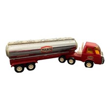 Buddy L Texaco Tractor Trailer Fuel Tanker 1970 s 10.5 Long Attic Find