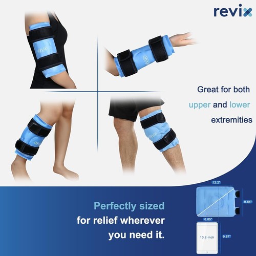 Calf and Shin Gel Ice Packs for Injuries Reusable Leg Cold Pack Wrap Cold Therap - Picture 3 of 7
