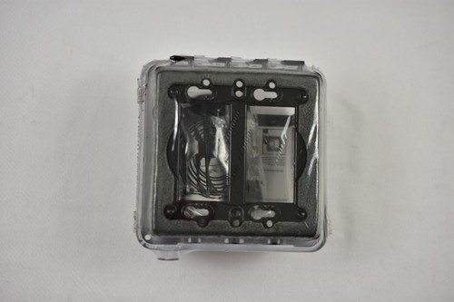 Hubbell Taymac MM2410C 2-Gang Vertical Weatherproof Cover, 5.5" W, 5.75" H - Picture 2 of 2