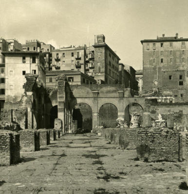 Italien Roma Forum Romanum Basilika Jullian alt NPG Stereo Foto 1900