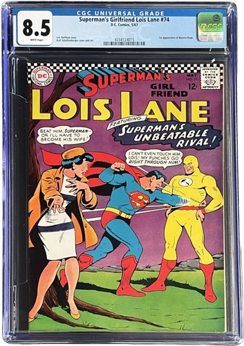 D.C. Comics Superman's Girlfriend Lois Lane #87 10/68 CGC 9.8 Off