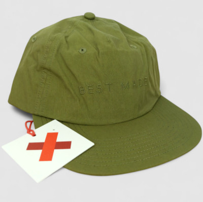 Best Made Co Hat Green Mens Strapback Nylon Cotton Seasonal Baseball Cap