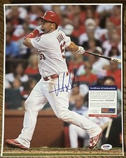 Matt Adams SIGNED St Louis Cardinals 11x14 Color Photo w/ PSA COA