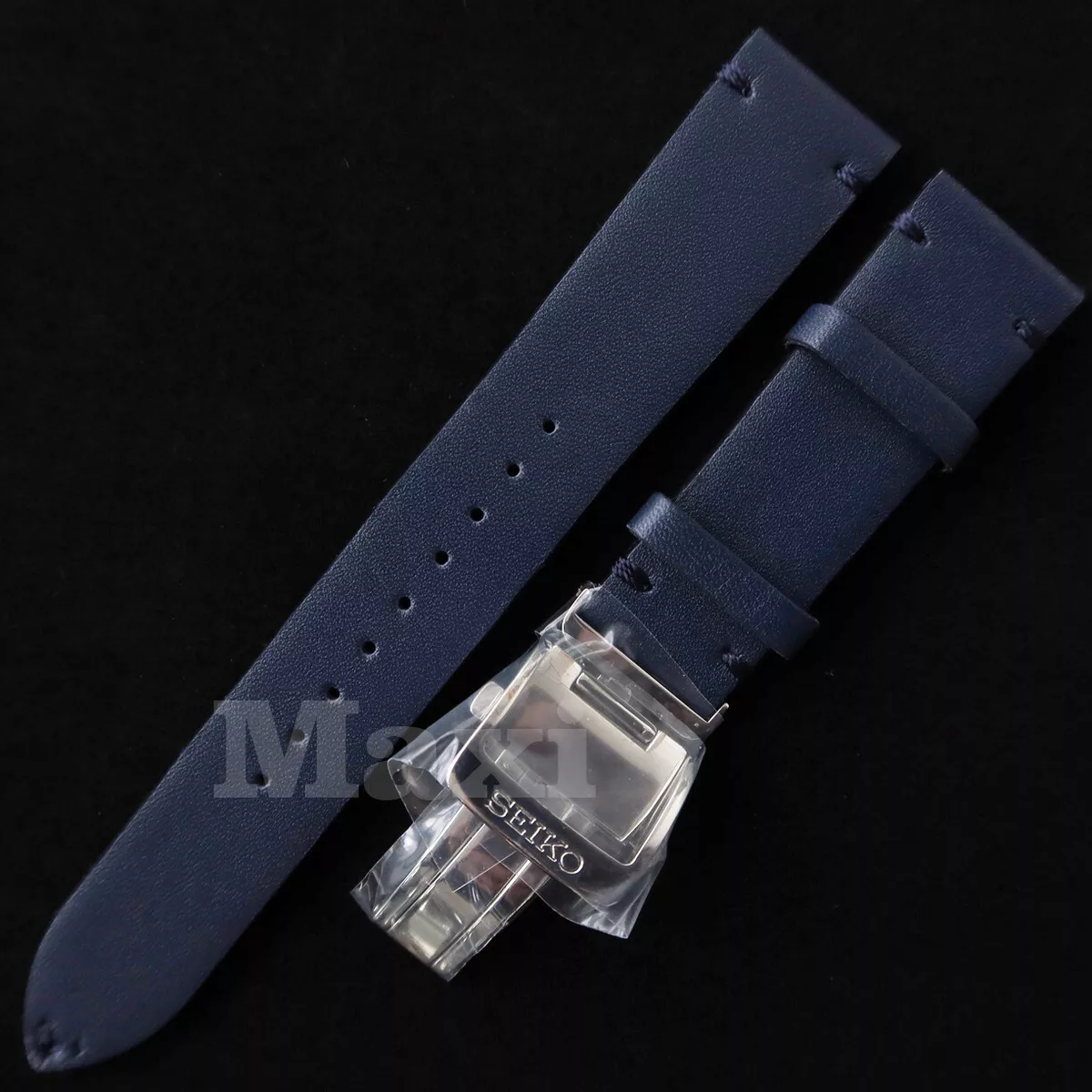 Blue Leather Strap Lug 20mm for SPB155 SPB157 SBDC115 SBDC117 Seiko Alpinist