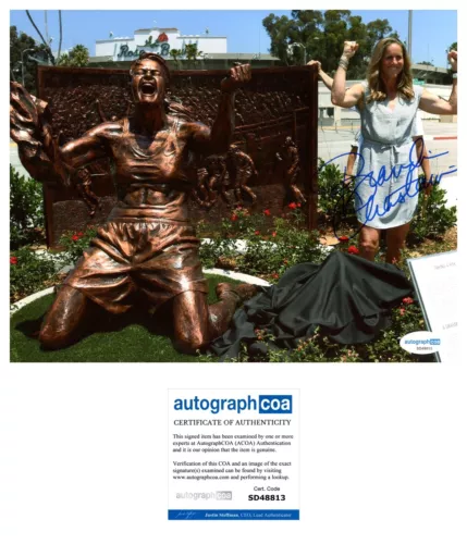 BRANDI CHASTAIN SIGNED USA WOMENS SOCCER WORLD CUP PLAYER 8x10 PHOTO - ACOA COA