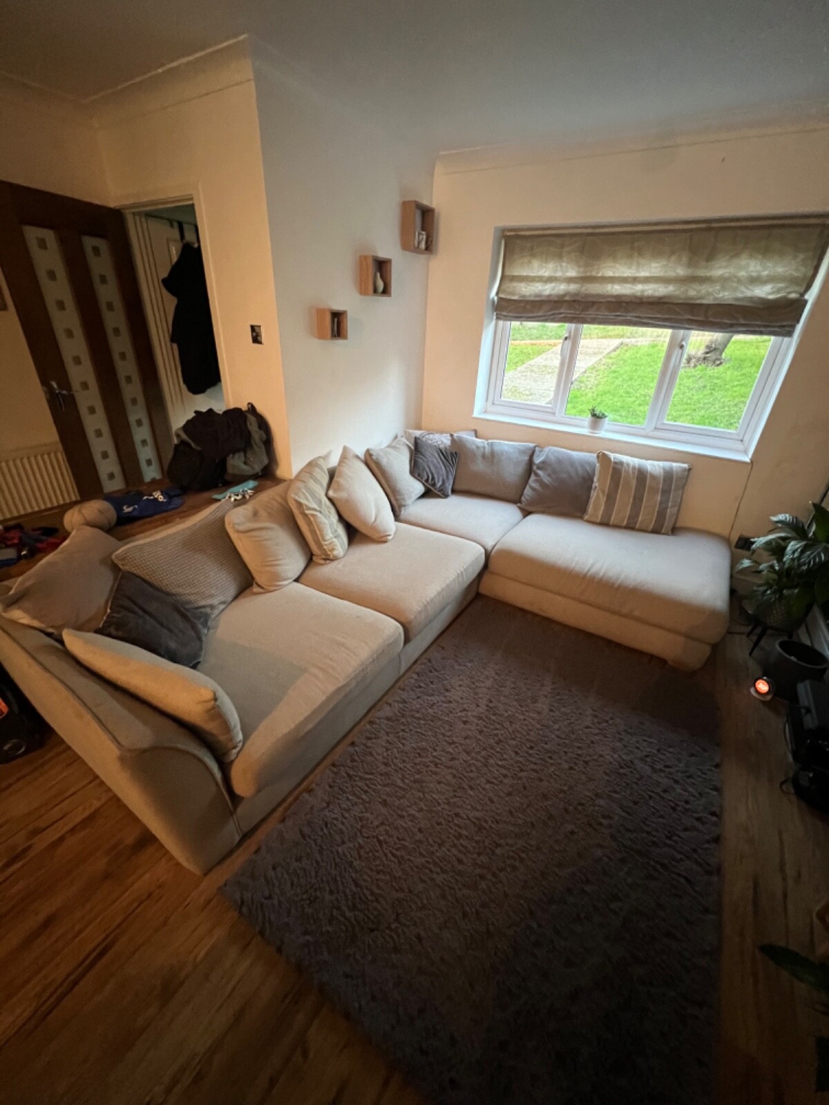 grey corner sofa used pre owned eBay