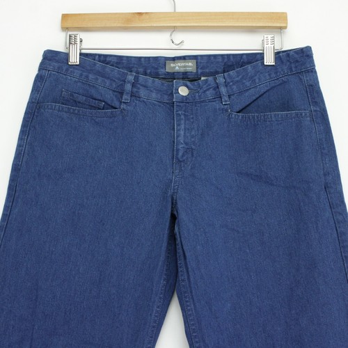 Levis silvertab Jeans Acampanados Pierna Ancha para Mujer Azul Baja altura pocketless Trasero | eBay