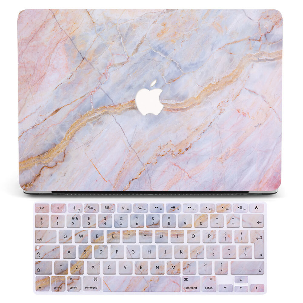 Keyboard Cover Macbook Pro 13 Marble Case Pink Natural Marble Case
