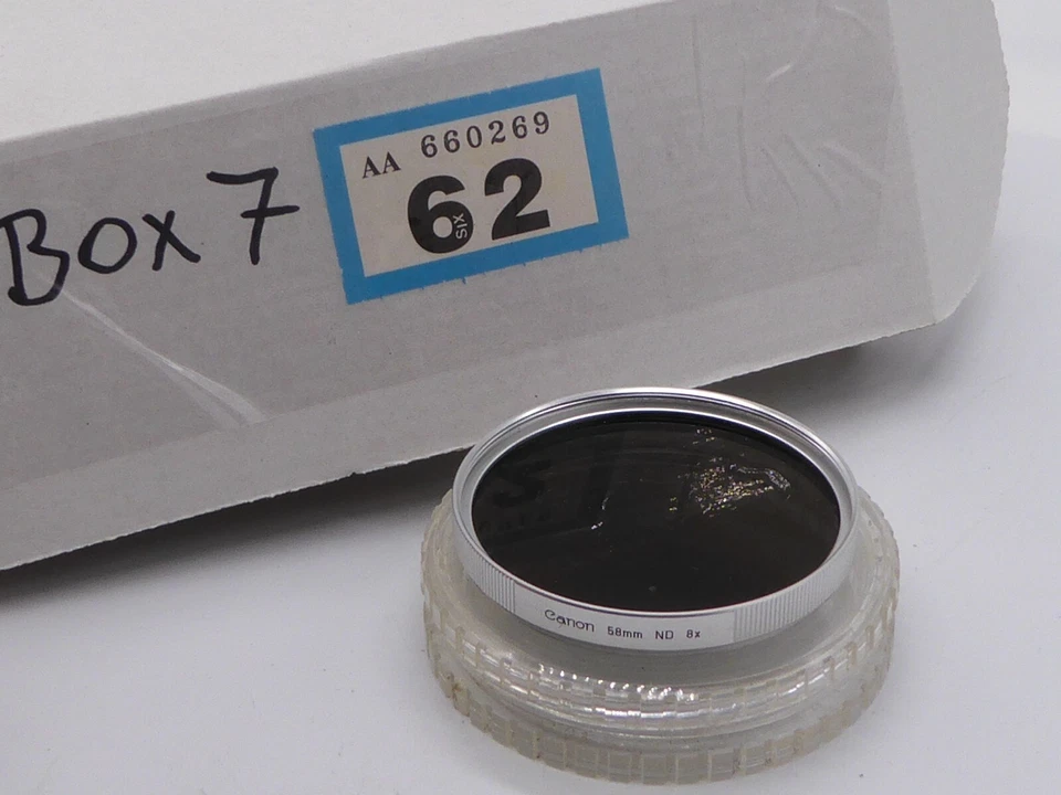 genuine silver rimmed 58mm NDx8 Filter Canon nd8x nd x 8 neutral density - Image 2 of 3