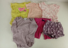Girl Clothes Size 6-9 Months Mixed Brands Lot Of 6 Pieces B 