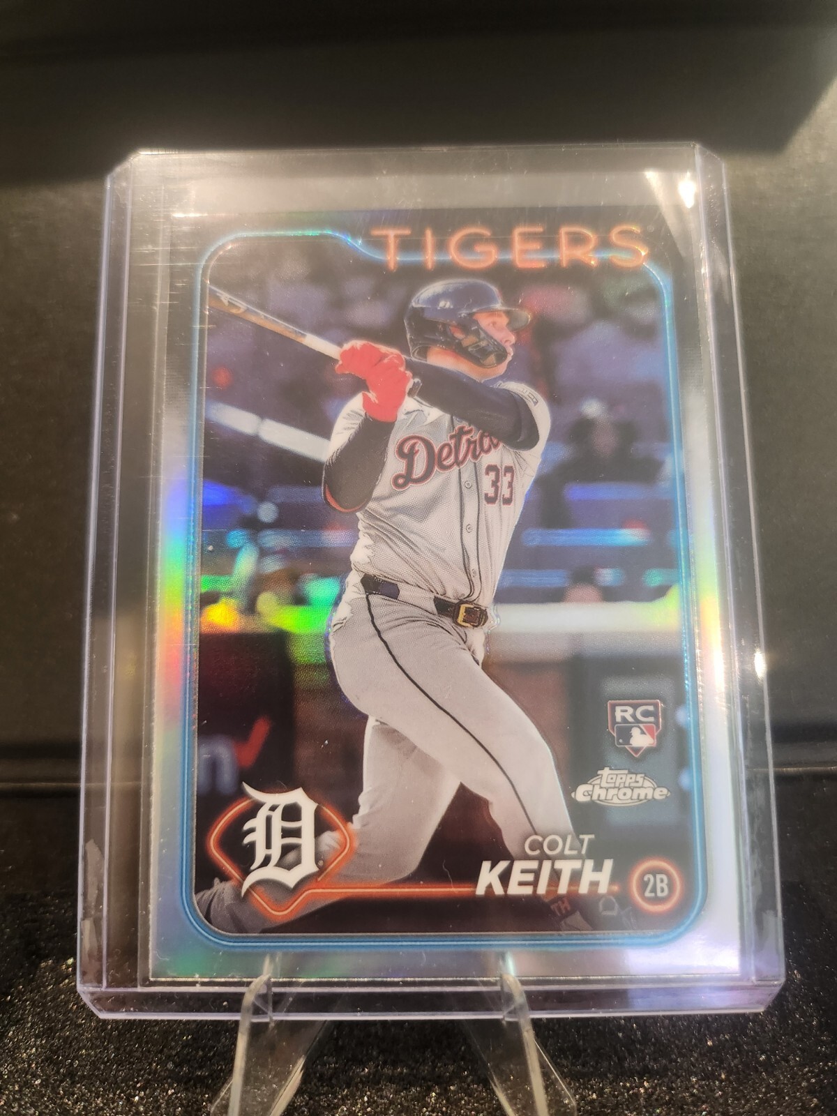 COLT KEITH 2024 TOPPS CHROME REFRACTOR ROOKIE #2 TIGERS RC