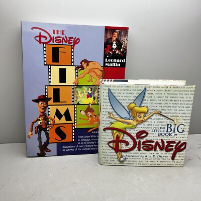The Disney Films, Maltin, Leonard + the Little Big Disney Book lot