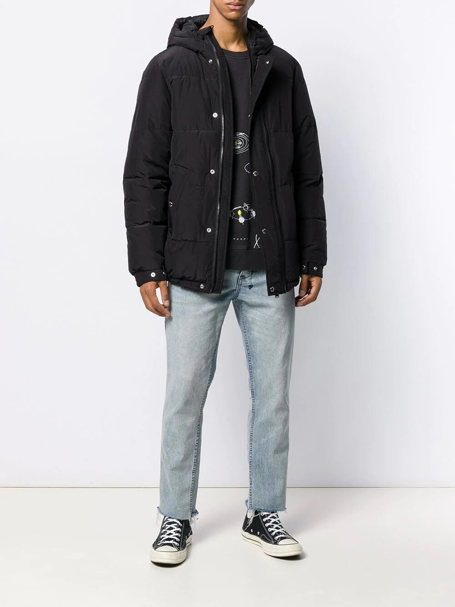 綿 Zadig & Voltaire Men's Kell Crinkled Parka Jacket Size Small MSRP