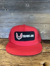 Vintage Trans Am Trucker Hat, Retro Pontiac Firebird Patched Logo Made In USA
