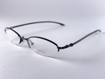 VINTAGE CHRISTIAN DIOR 3628 HALF FRAME OVAL 2000 EYEGLASSES
