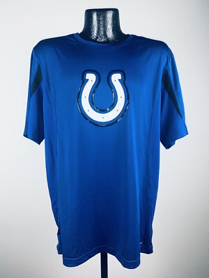 Men's Majestic Indianapolis Colts Blue Fanfare VII Performance NFL Shirt Medium