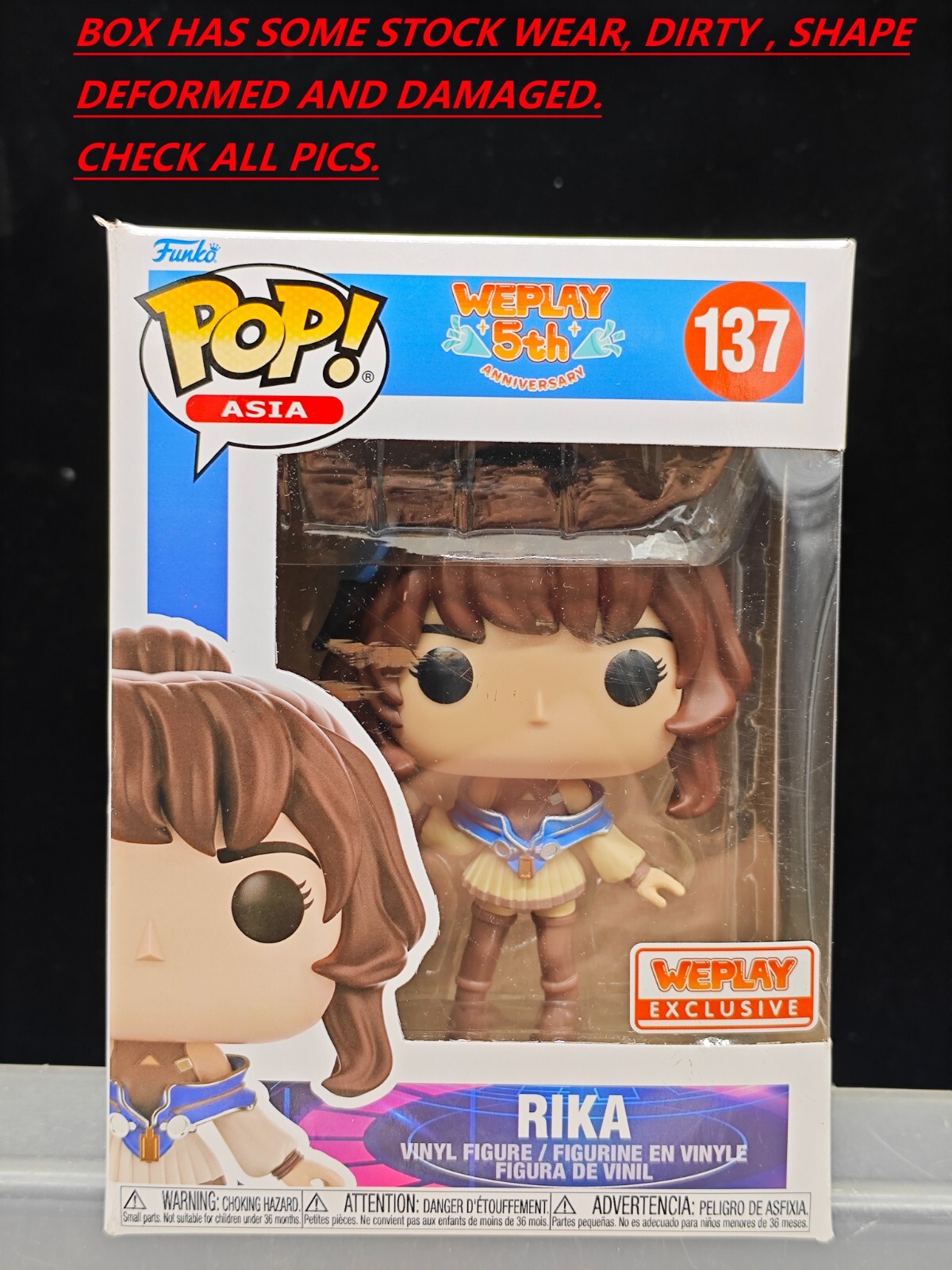 ¡Auténtico Funko Pop! Figura De Vinilo Exclusiva Rika #137 Quinto Aniversario De Weplay