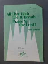 All That Hath Life & Breath Praise Ye the Lord - sheet music SATB a Cappella