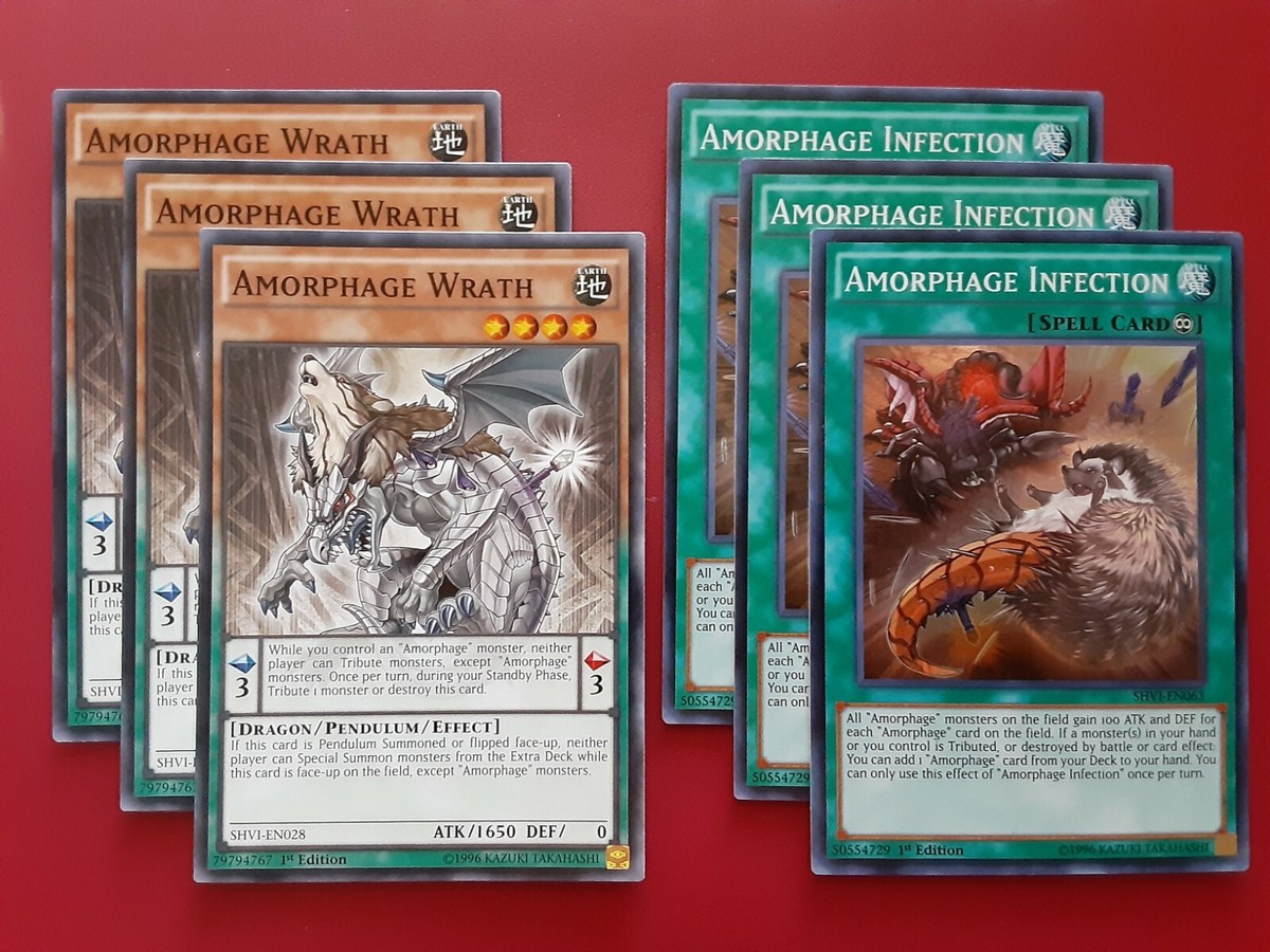 Yugioh Amorphage Deck 40 Card Lechery Goliath Complete Budget Tournament  Ready
