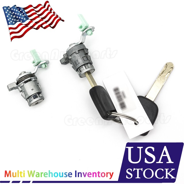 Door Lock Cylinder Front Set For Honda Element 20032011 with Keys