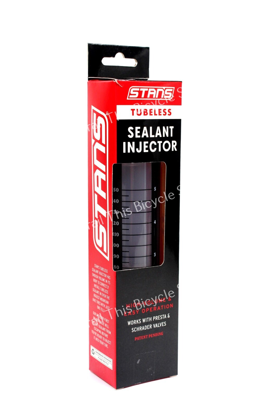 Tire Sealant Injector Syringe Presta / Schrader No Tubes