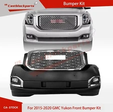 For 2015-2020 GMC Yukon Complete Front Bumper Assembly Grille Fog Lights