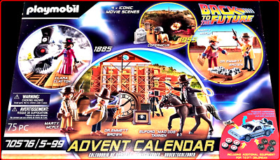 NEU/OVP PLAYMOBIL ADVENTS KALENDER WESTERN/BACK TO FUTURE 70576 /75 EINZELTEILE