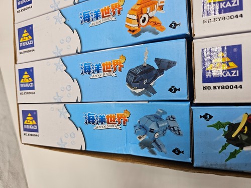 (QTY 8) Kazi Ocean Series KY80044 Water Animals Building Block Toy - 第 10/19 張圖片