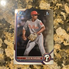 2022 Bowman Draft Chrome Base #BDC-117 Alex McFarlane - Philadelphia Phillies