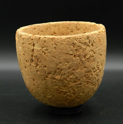 Pot240 - Ancient TERRACOTTA Pottery - 115 mm diameter - Neolithic AGE - Sahara