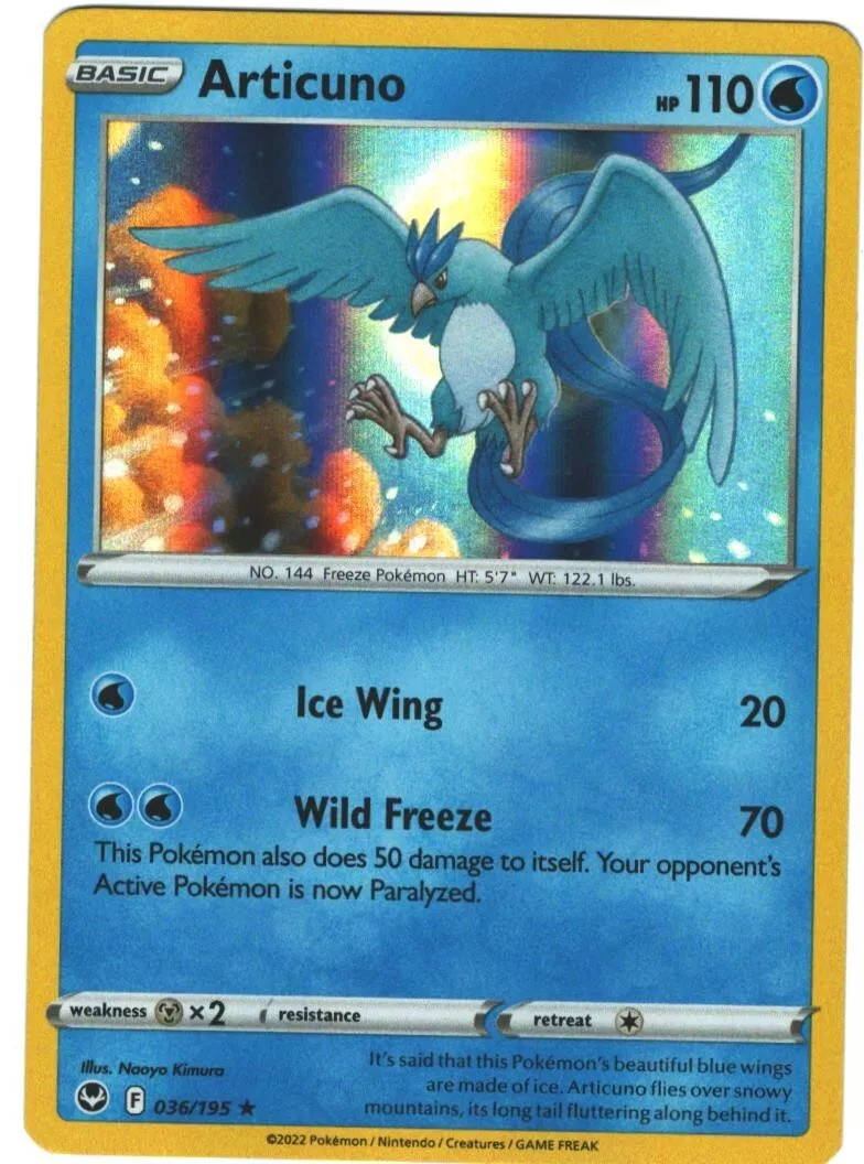 Articuno Holo - Silver Tempest Pokémon card