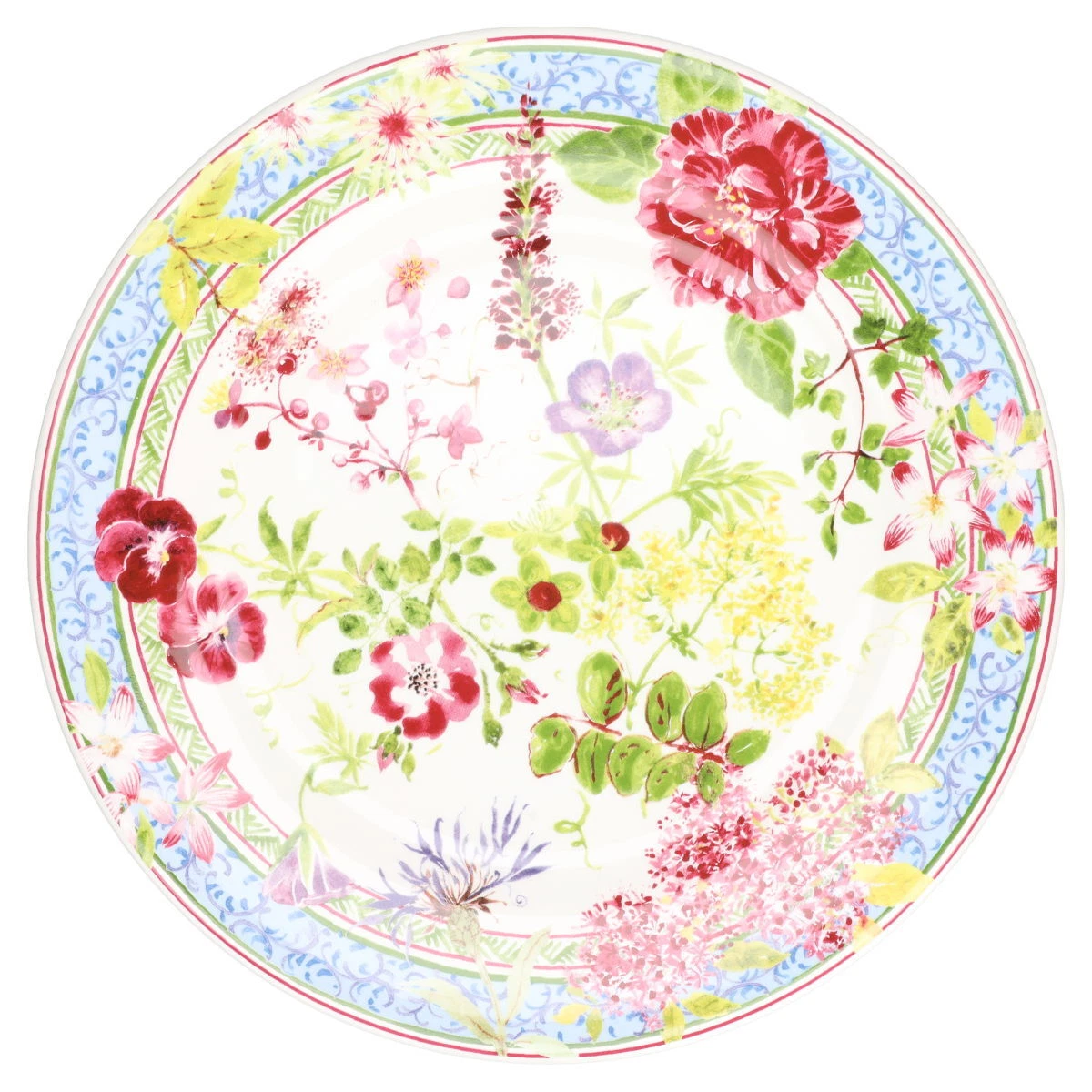 Coffret de 4 assiettes creuses - Millefleurs – FAÏENCERIE DE