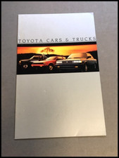 1985 Toyota Vintage Car Sales Brochure Catalog Cressida Camry Celica Supra Truck
