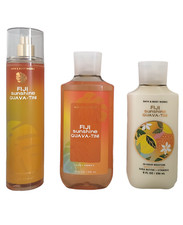 Bath  Body Works FIJI SUNSHINE GUAVA TINI Body Mist Shower Gel  Lotion Set New