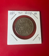 1965 TWO SHILLINGS UK COIN - NICE WORLD COIN !!!