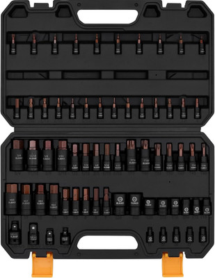 66-Piece Torx Bit & Hex Bit Socket Set: Premium CR-V & S2 Alloy Steel, Star Tamp
