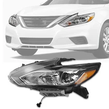 For 16-18 Nissan Altima Left Driver Side Halogen Headlight Headlamp w/o LED