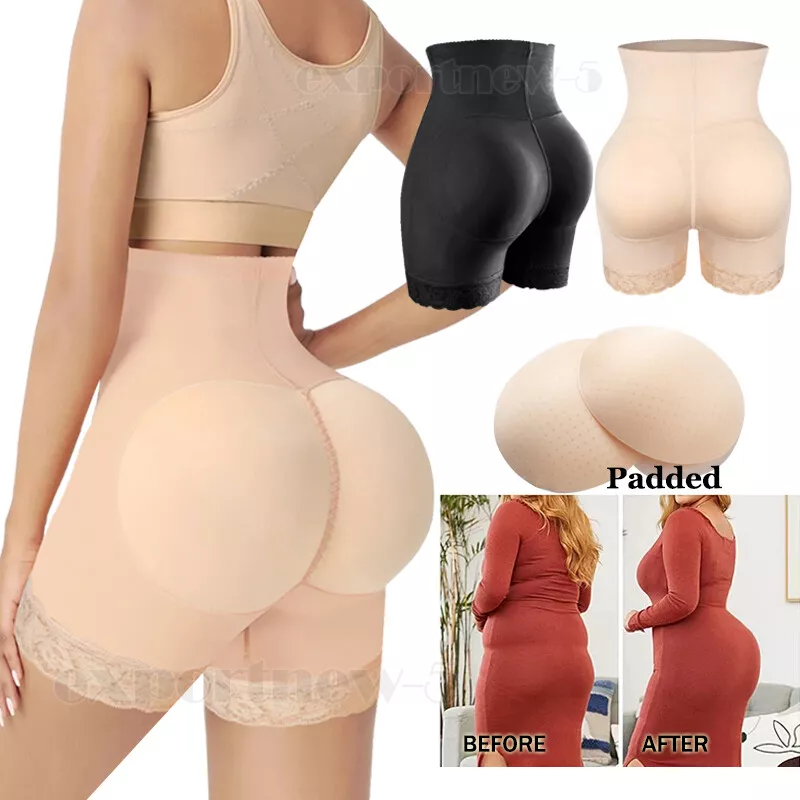 Fake Ass Shaper For Women Shape Panties Hip Dip Body Shaper Flat Stomach  High Waist Slimming Pants Butt Filler Butt Enha size XL Color Beige