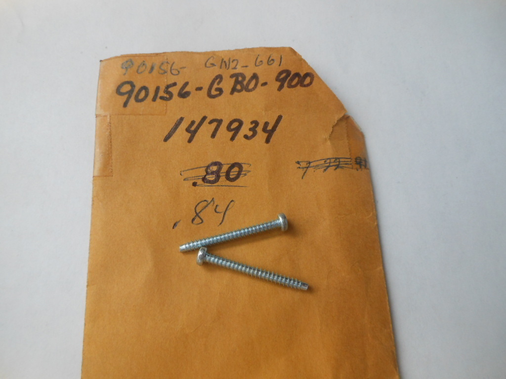 すずき NOS OEM Honda NB50 NQ50 NH80 SE50 Tap Screw QTY2 90156-GB0