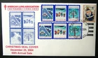 US, 2004 Santa Claus Indiana FDC & Tied On, Designs 2003-4 & 2004-1, Unused
