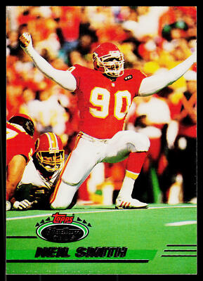 Neil Smith, 1993 Stadium Club, #133, Kansas City Chiefs,