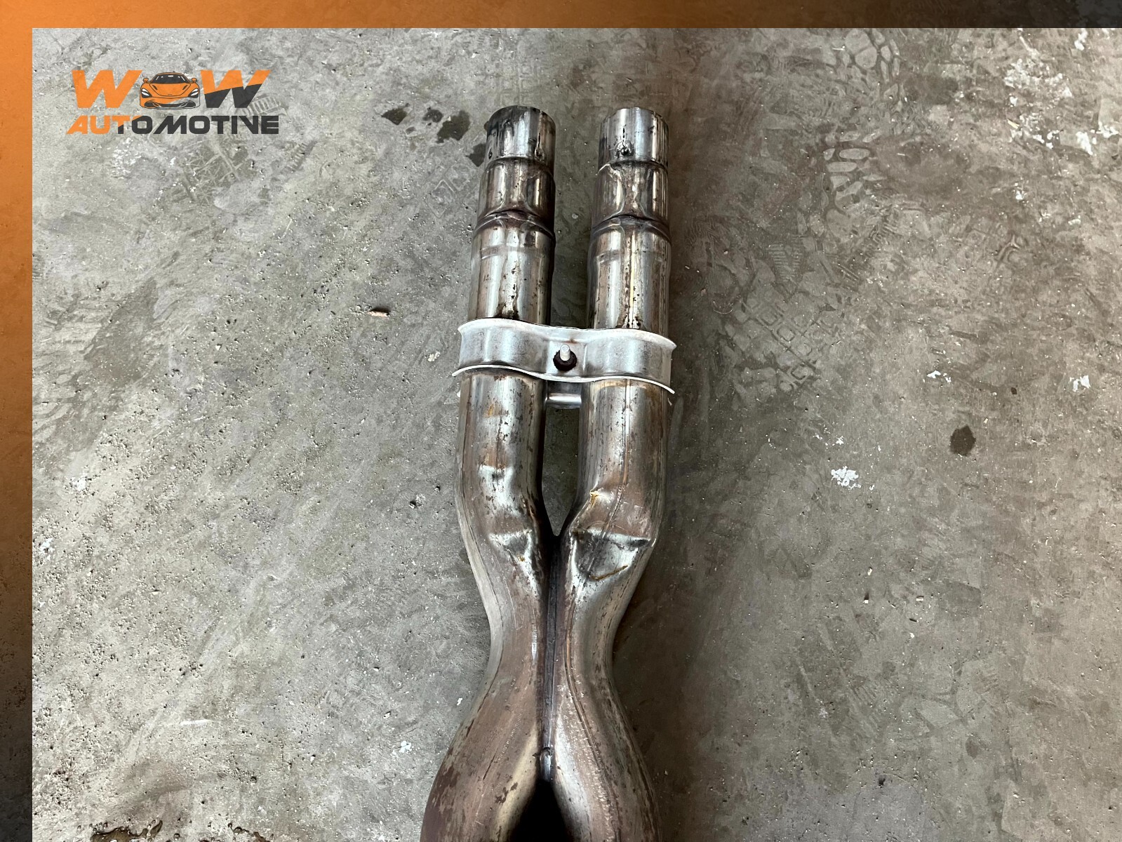 14-17 MASERATI GHIBLI EXHAUST MUFFLER RESONATOR PIPE OEM